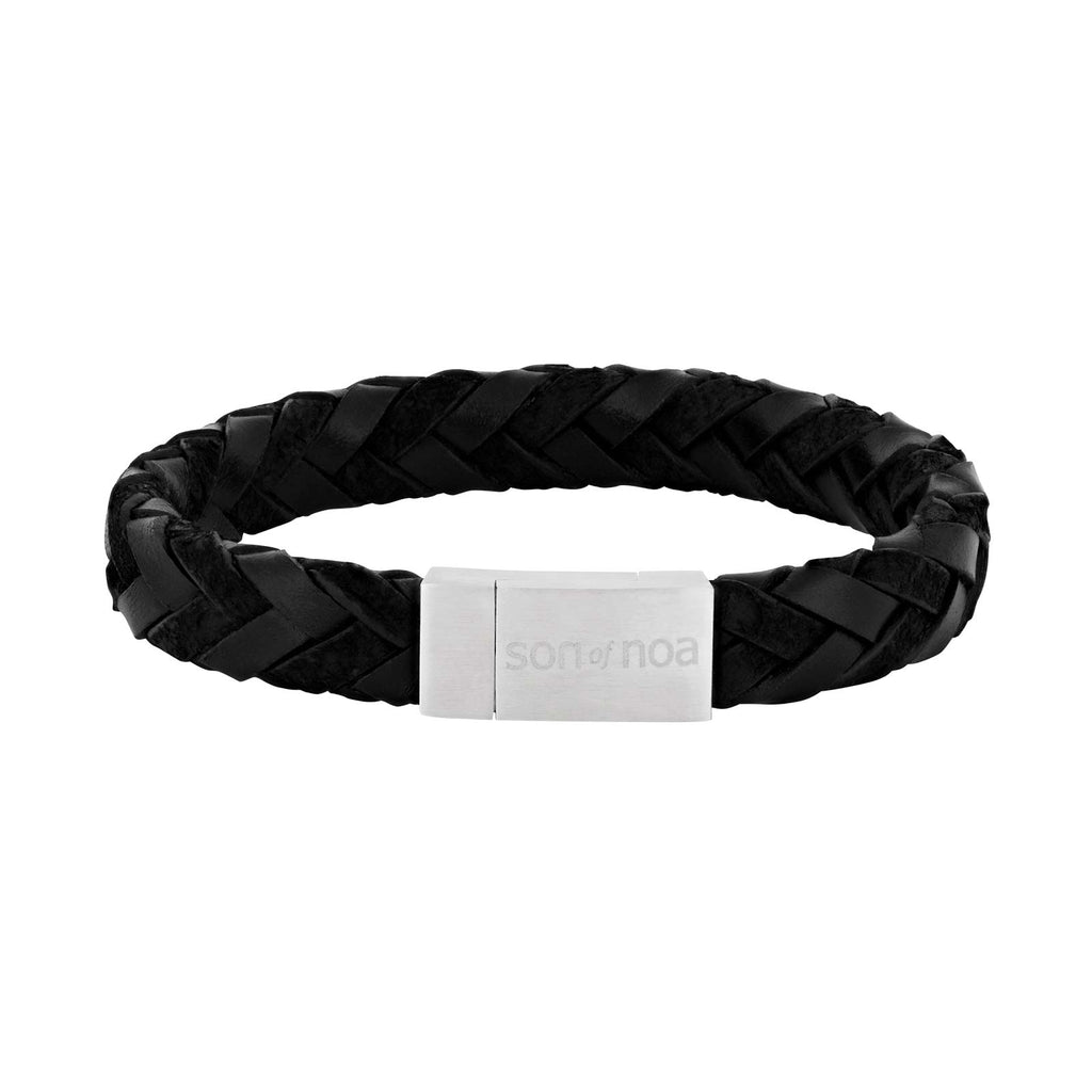 SON armbånd sort kalveskind 19cm